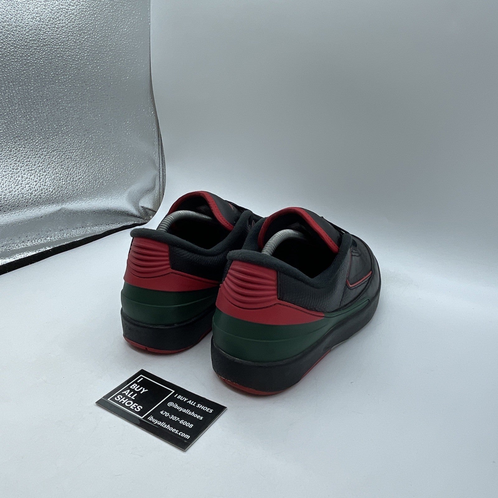 Size 9.5 - Air Jordan 2 Retro Low Christmas Black Leather (DV9956-006)
