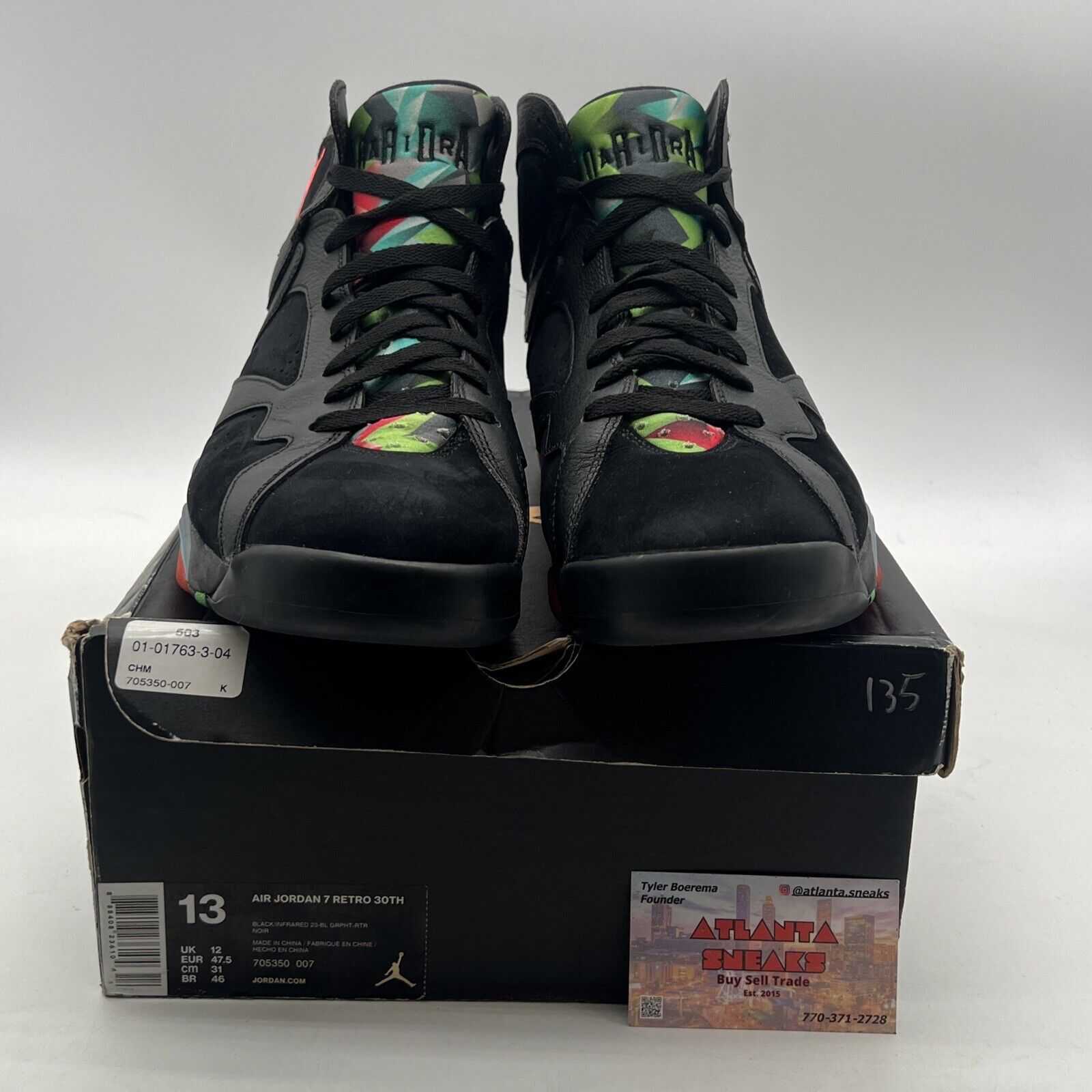 Size 13 - Air Jordan 7 Retro 30th Barcelona Nights (705350-007)