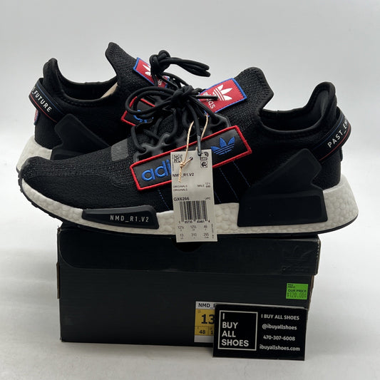 Size 13 - Adidas NMD_R1 V2 Logo Patch - Black (GX6266)