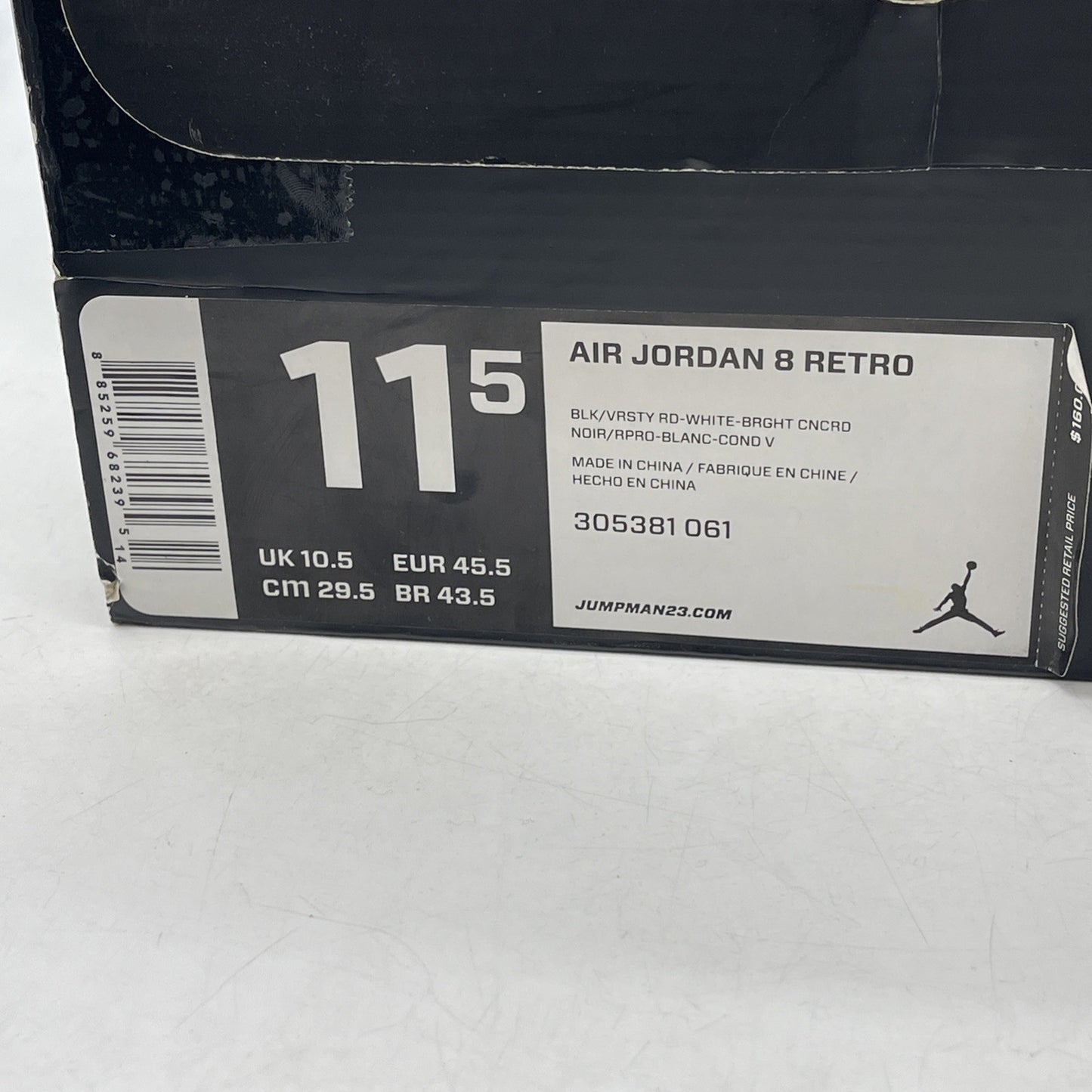 Size 11.5 - Air Jordan 8 Retro 2007 Playoff (305381-061)