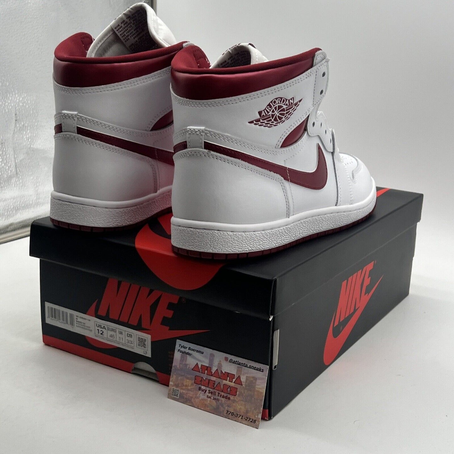 Size 12 - Air Jordan 1 Retro '85 OG High Metallic Burgundy (BQ4422-161)