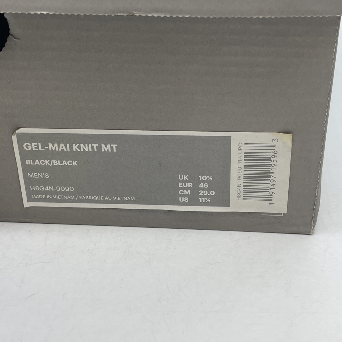 Size 11.5 - Asics Gel Kayano Trainer Knit Black White (H8G4N)