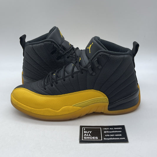 Size 8.5 - Jordan 12 Retro University Gold Yellow Black Leather (130690-070)