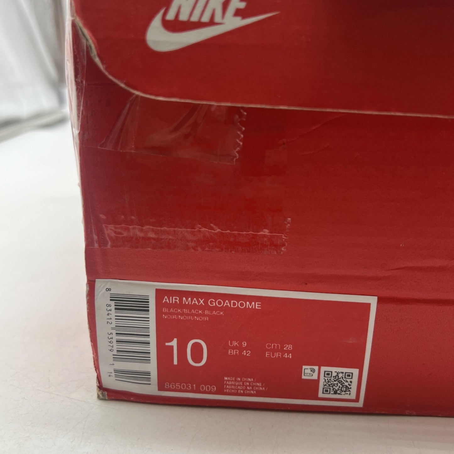 Size 10 - Nike Air Max Goadome ACG Triple Black 2016 (865031-009)