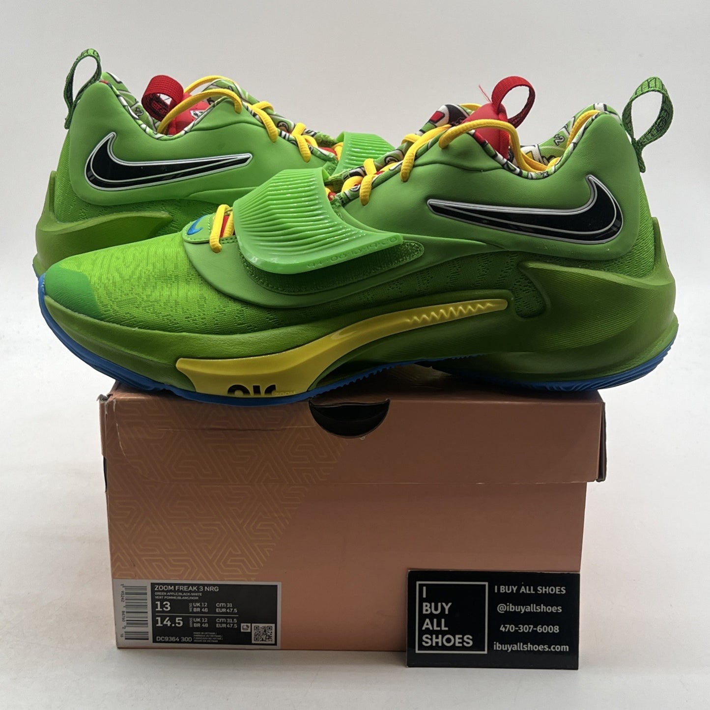 Size 13 - Nike Zoom Freak 3 NRG '50TH Green Bean (DC9364-300)