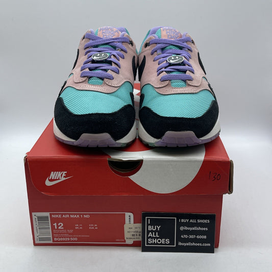 Size 12 - Nike Air Max 1 Have A Nike Day Black Purple Pink Suede (BQ8929-500)