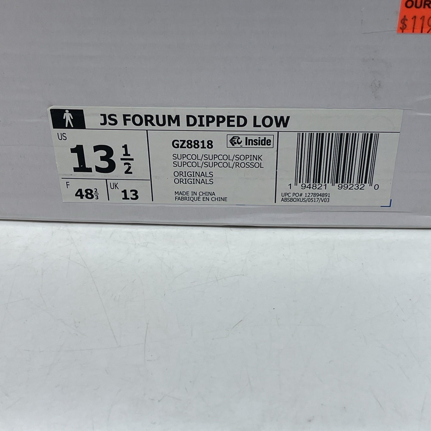 Size 13.5 - Jeremy Scott x Adidas Forum Low Dipped Solar Pink (GZ8818)