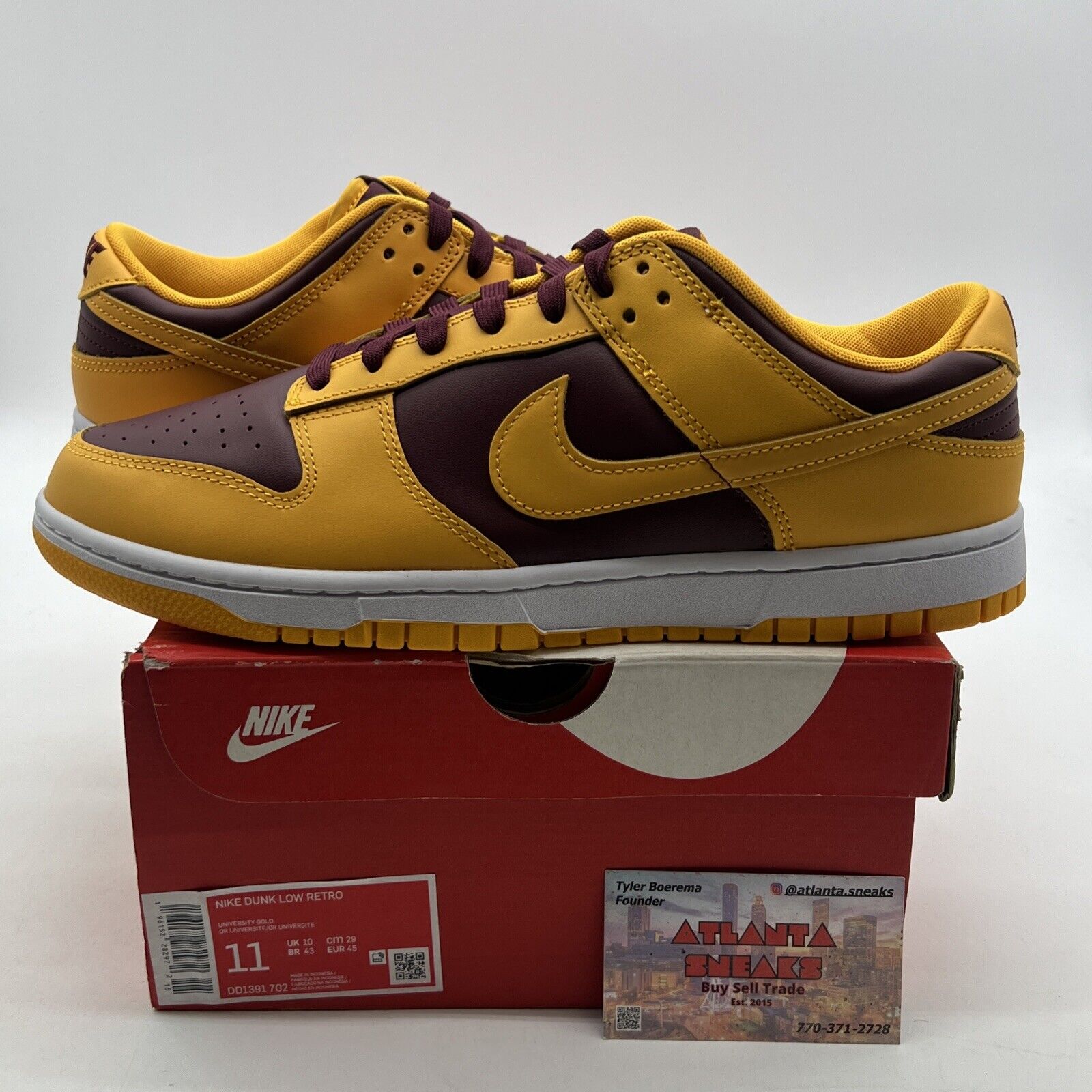 Size 11 - Nike Dunk Low Retro Arizona State Sun Devils 2022 (DD1391-702)