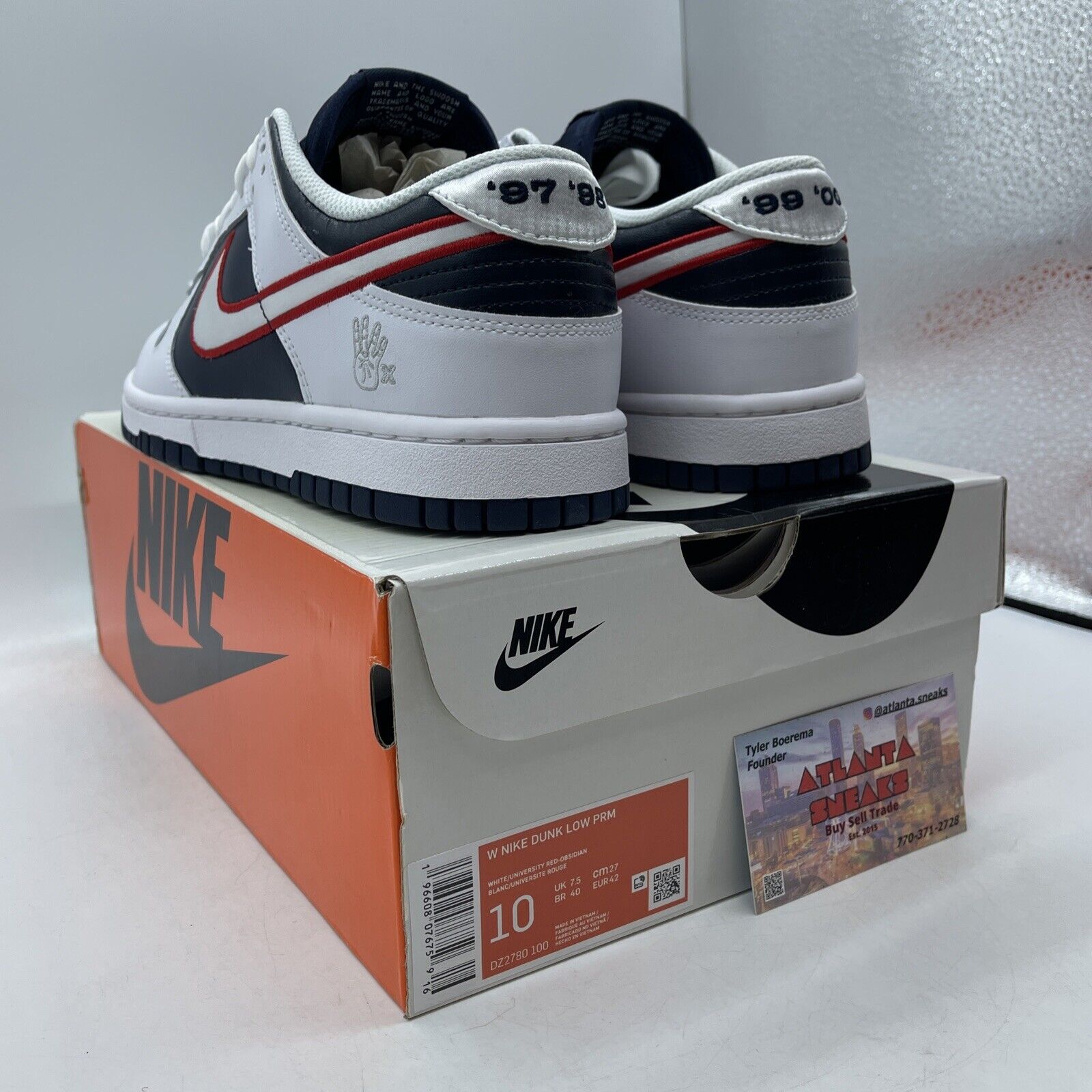 Size 10W - Nike Dunk Premium Low Houston Comets Four Peat Suede (DZ2780-100)