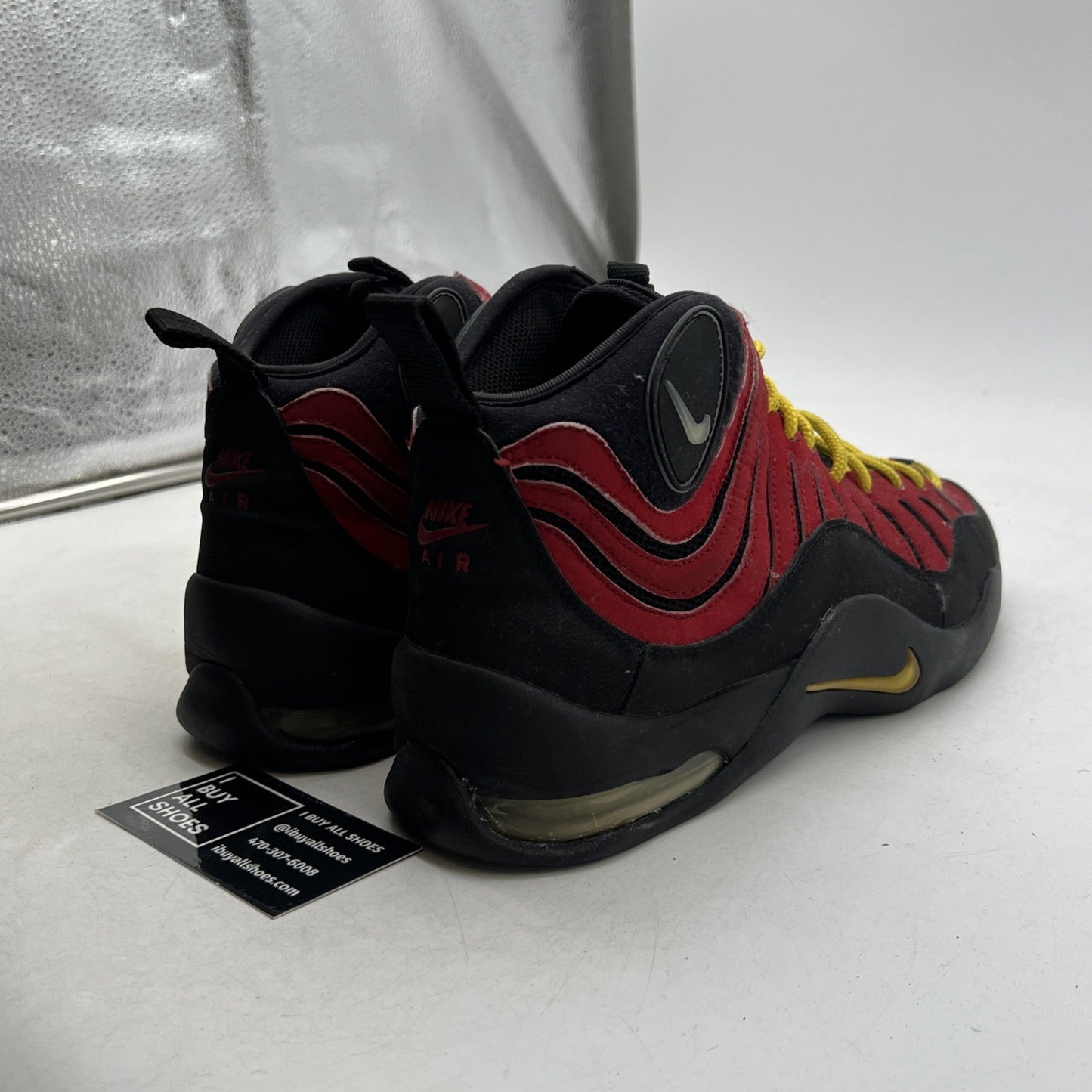 Size 10.5 - Nike Air Bakin 2013 Black Red (316383-001)