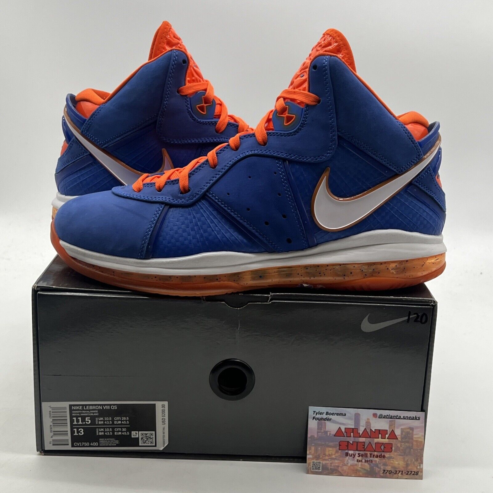 Size 11.5 - Nike LeBron 8 HWC - (CV1750-400)