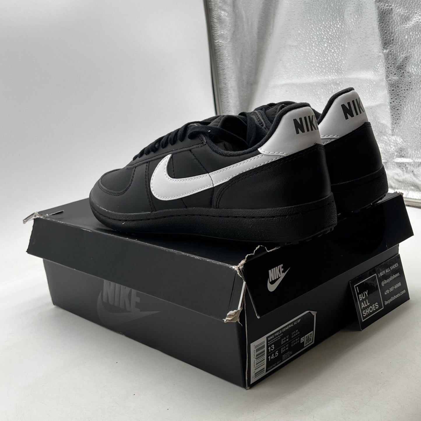 Size 13 - Nike Field General 82 SP Black White (FQ8762-001)