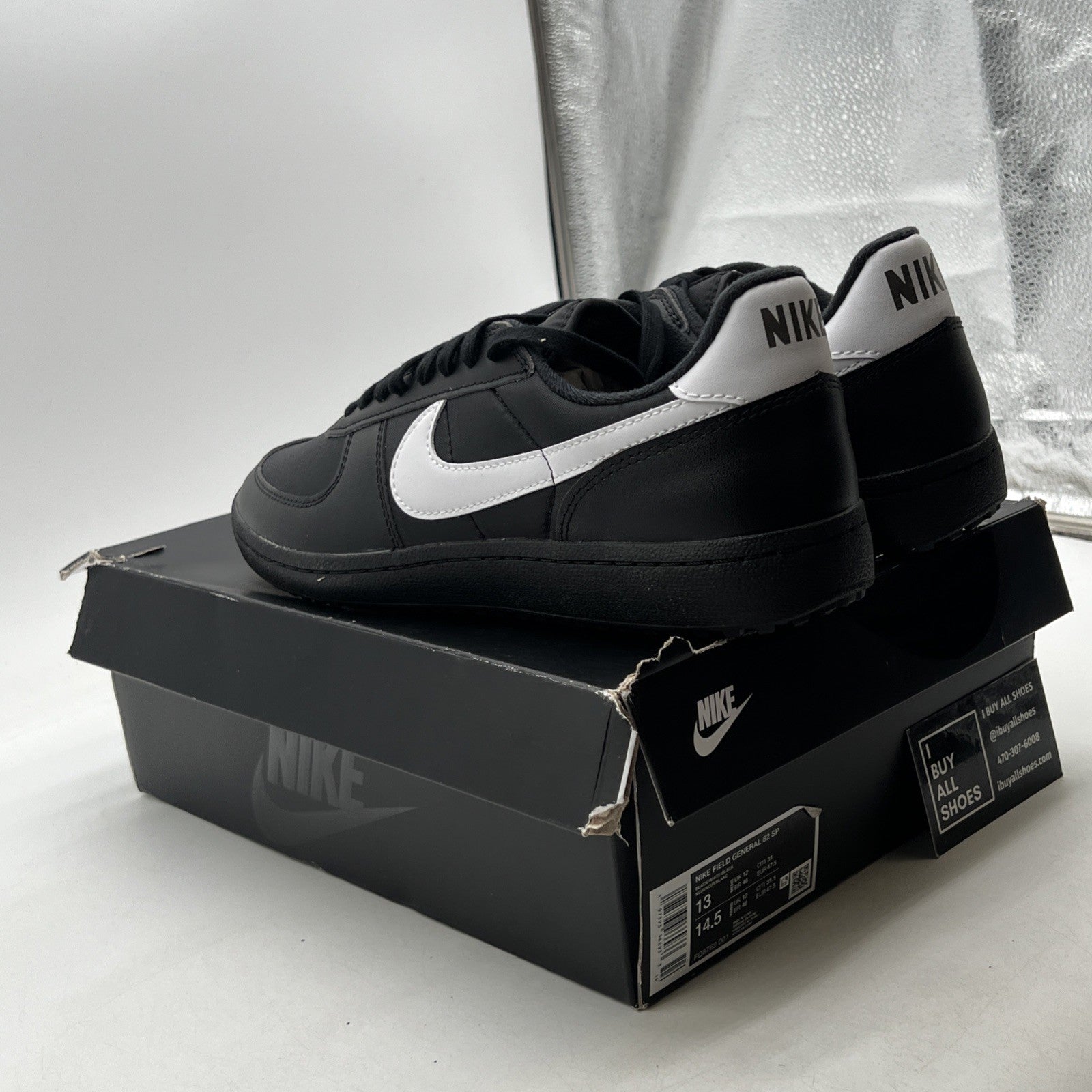 Size 13 - Nike Field General 82 SP Black White (FQ8762-001)