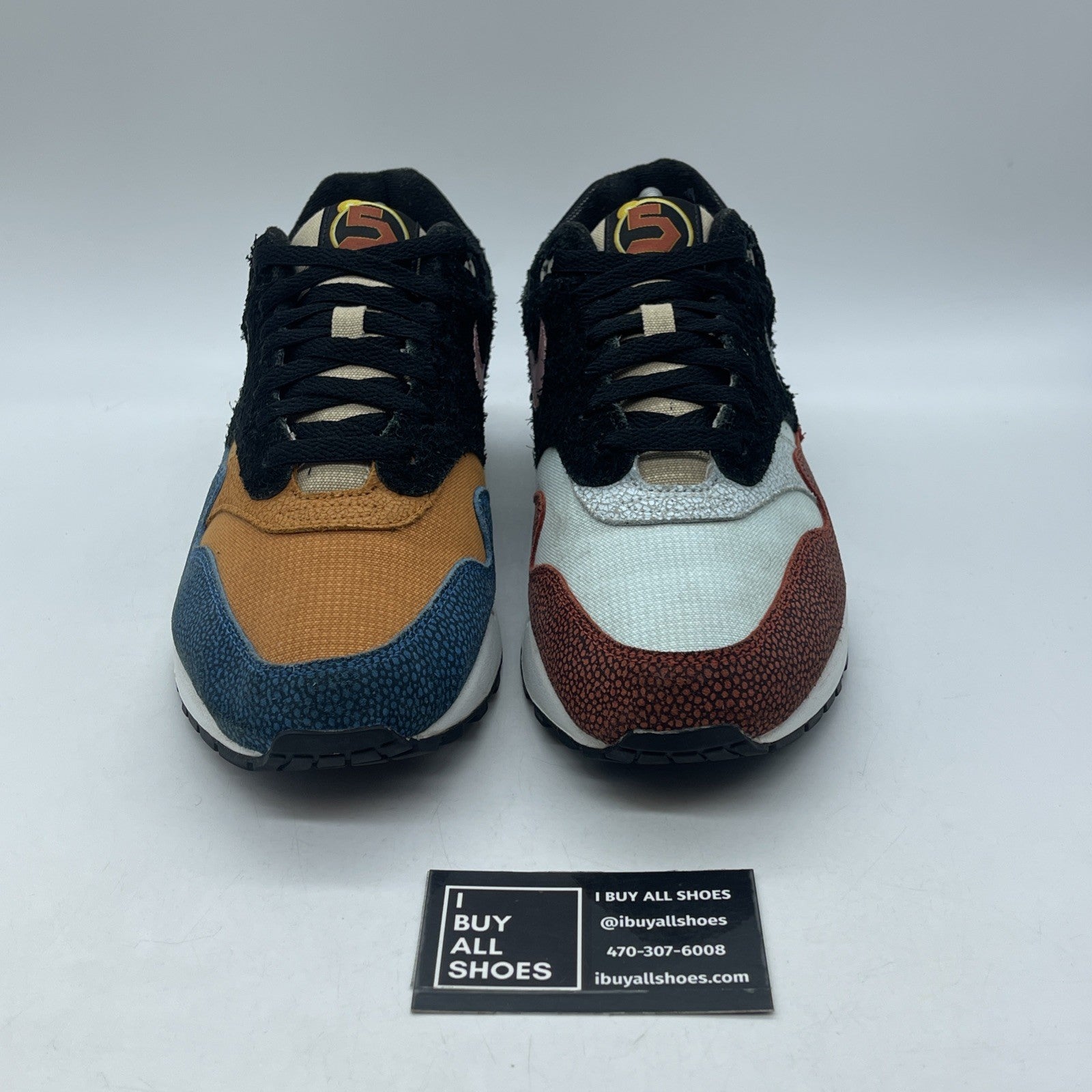 Size 11 - Nike De'Aaron Fox x Air Max 1 Swipa Black Red Suede (CJ9746-001)