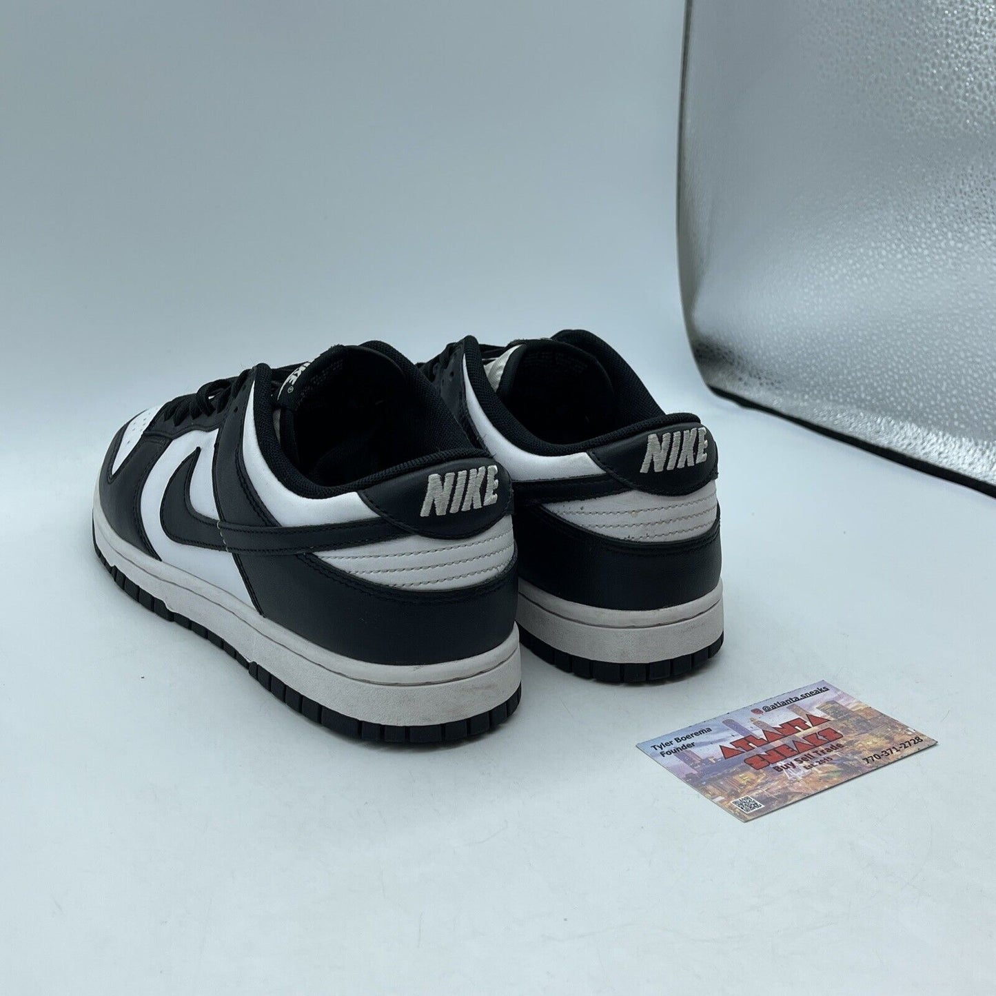 Size 8 - Nike Dunk Low Black White Leather (DD1391-100)