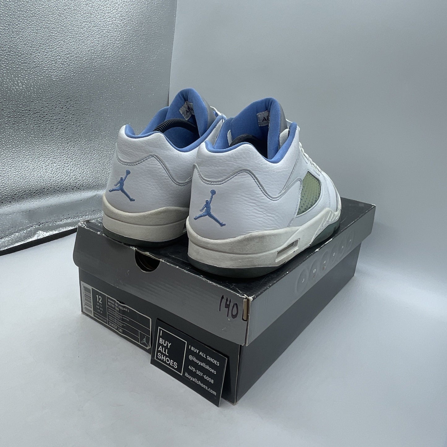 Size 12W - Air Jordan 5 Retro Low UNC (314337-141)