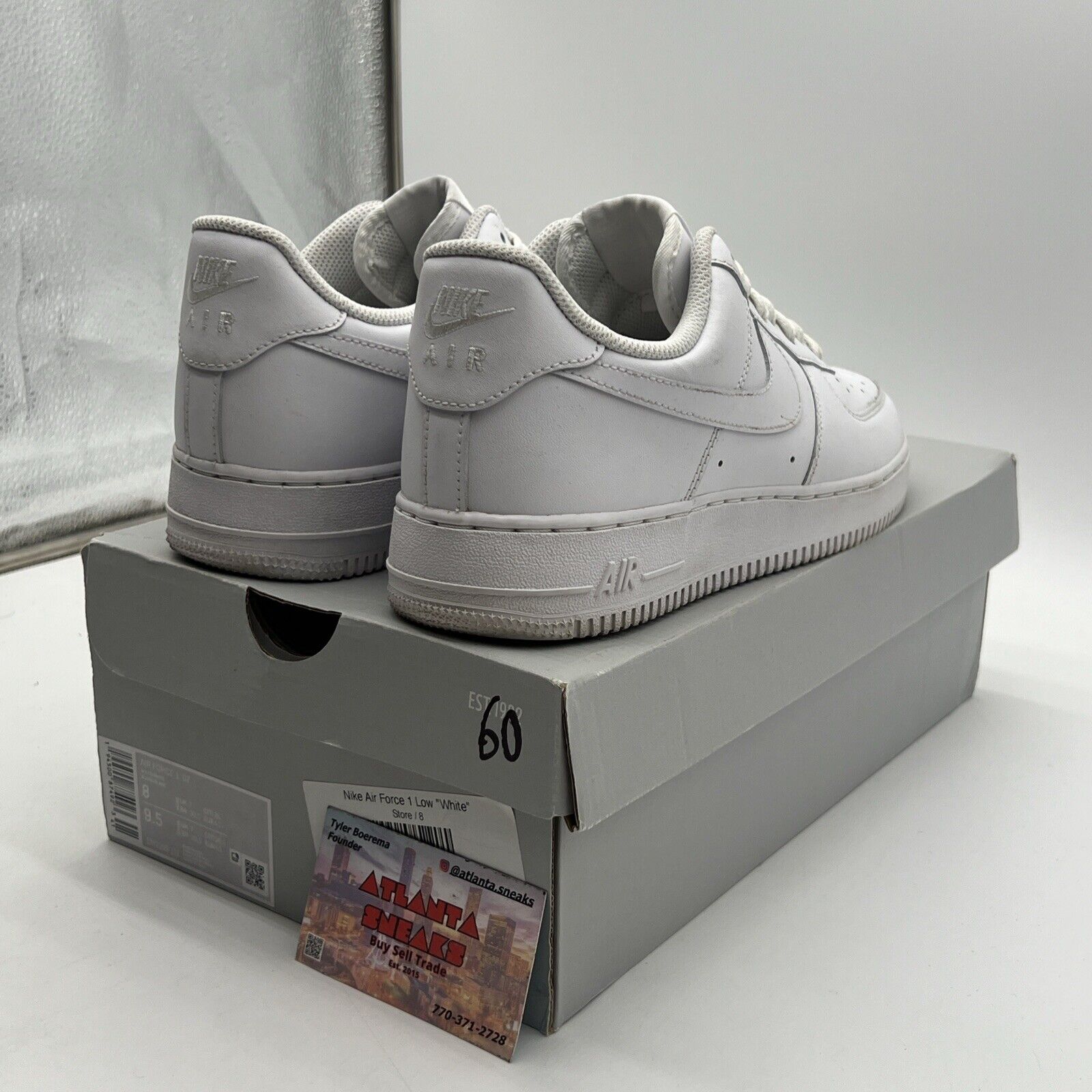 Size 8 - Nike Air Force 1 '07 Low Triple White Leather (CW2288-111)