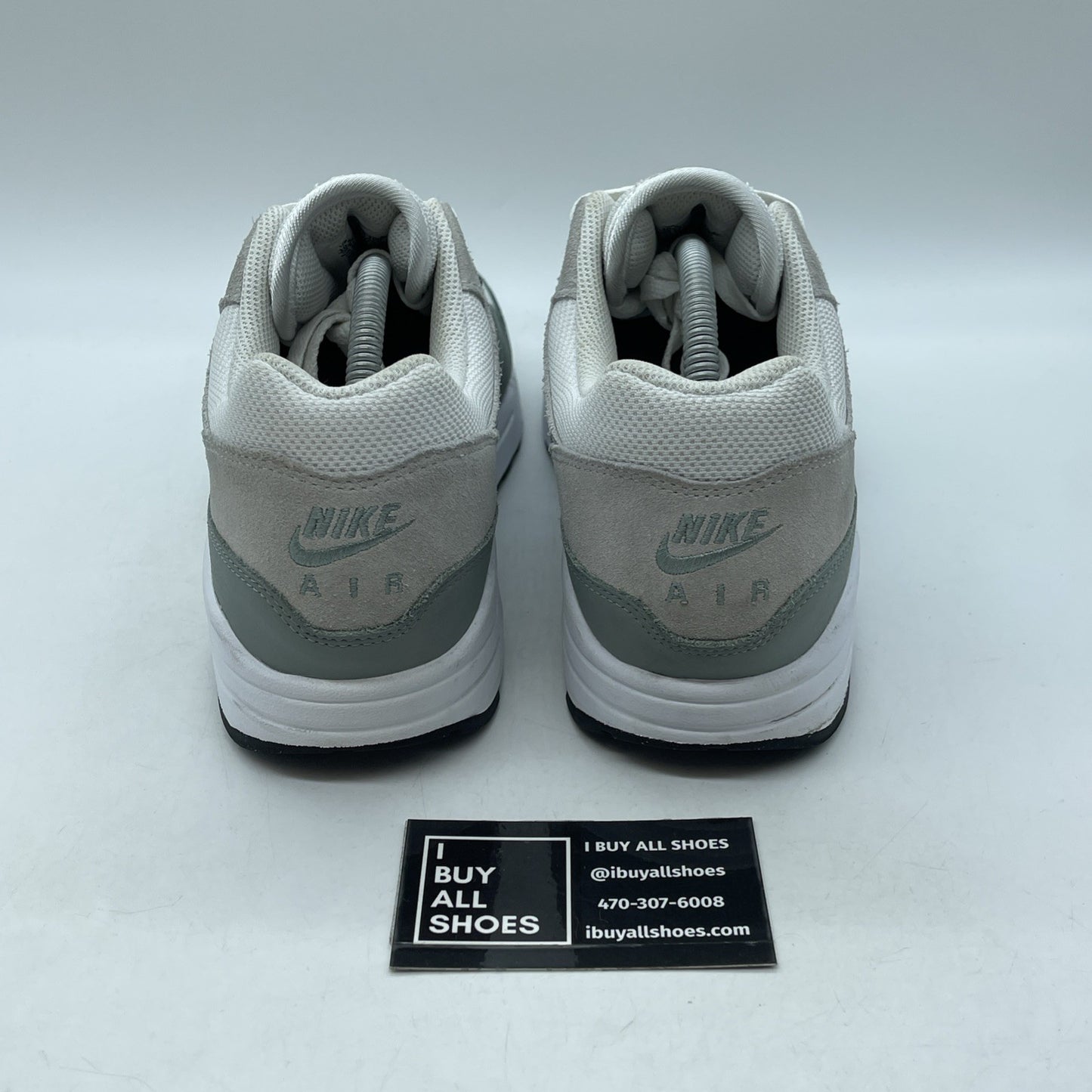 Size 10.5 - Nike Air Max 1 SC Mica Green Grey Suede Leather (DZ4549-100)