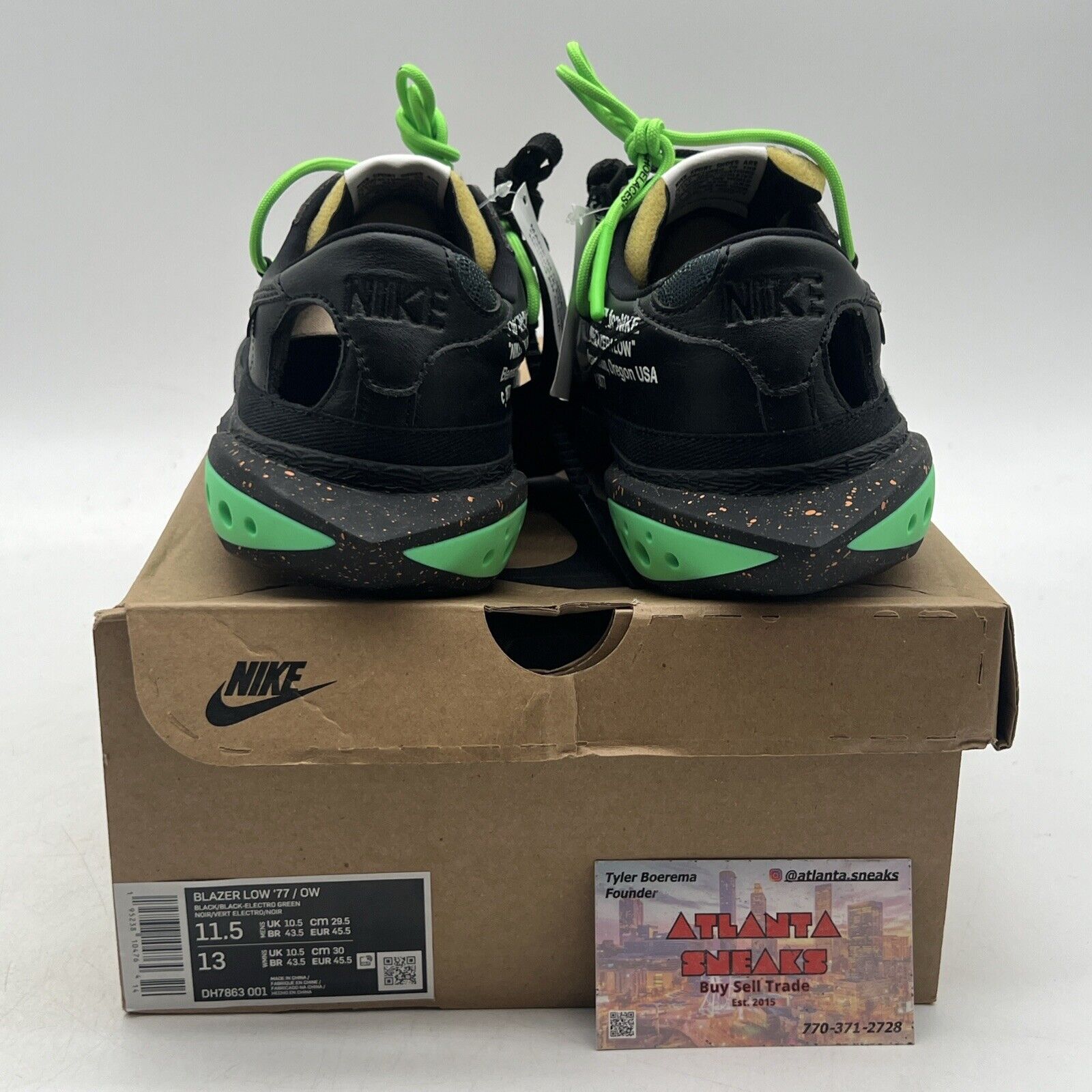 Size 11.5 - Nike Off-White x Blazer Low Black (DH7863-001)