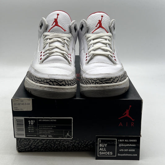 Size 10.5 - Air Jordan 3 Retro Mid White Cement Reimagined (136064-105)
