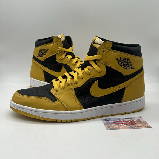 Size 13 - Jordan 1 Retro OG High Pollen Black White Yellow Leather