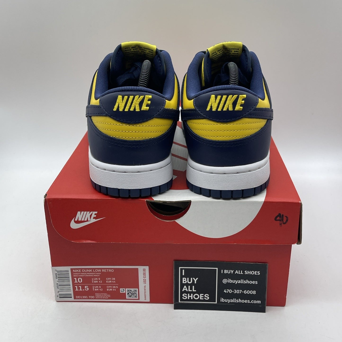 Size 10 - Nike Dunk Low Michigan 2021 (DD1391-700)