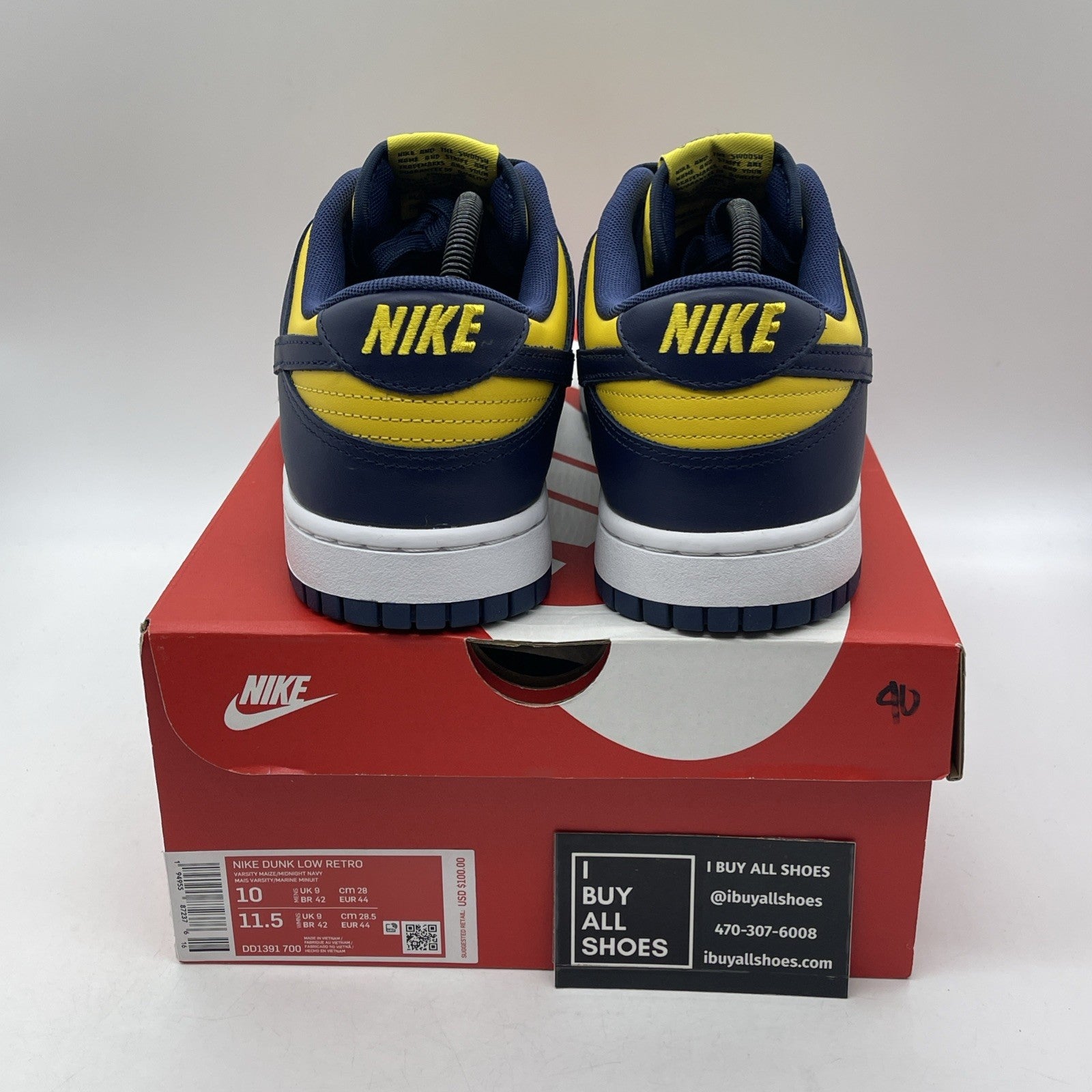 Size 10 - Nike Dunk Low Michigan 2021 (DD1391-700)