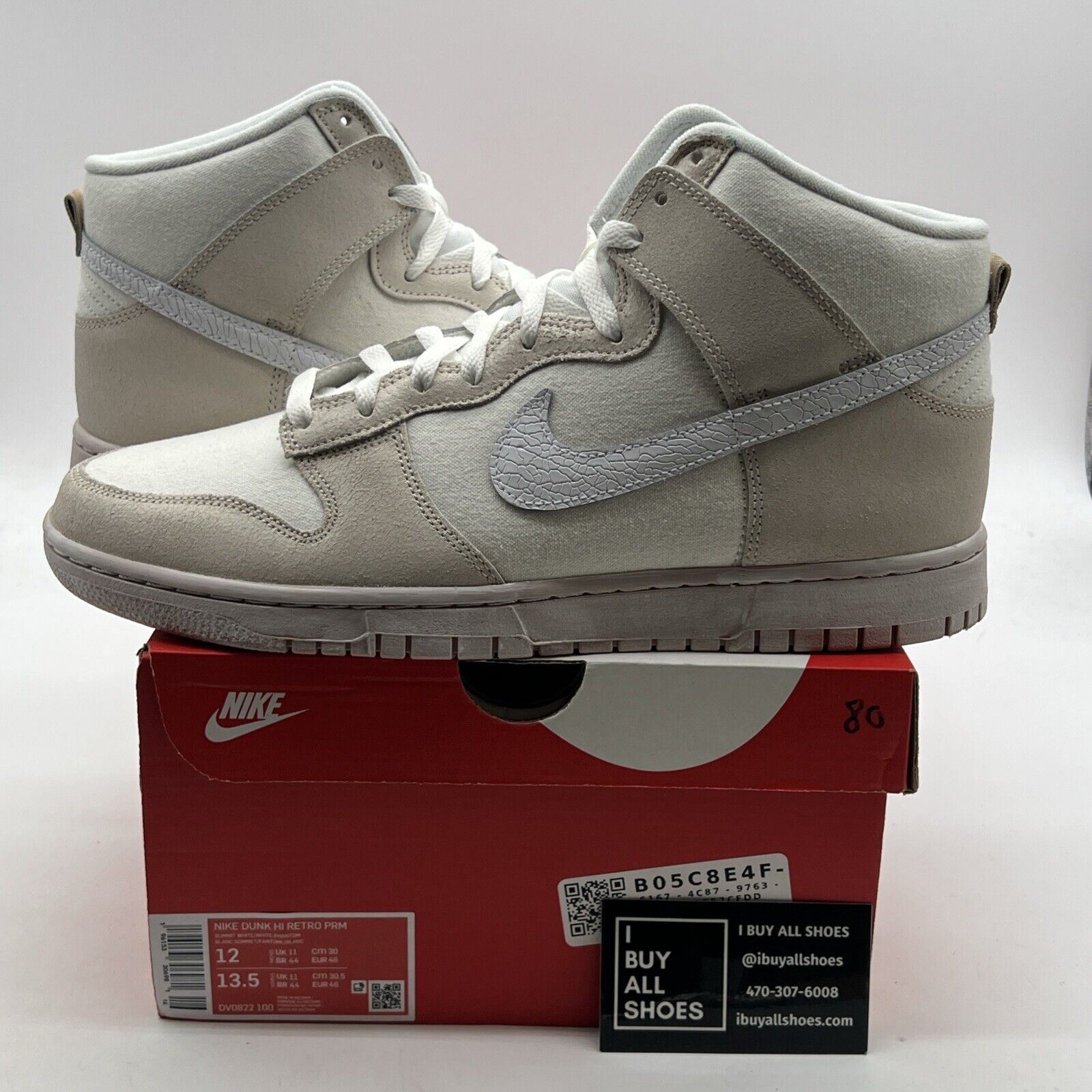 Size 12 - Nike Dunk EMB High All-Star - Salt Flats (DV0822-100)