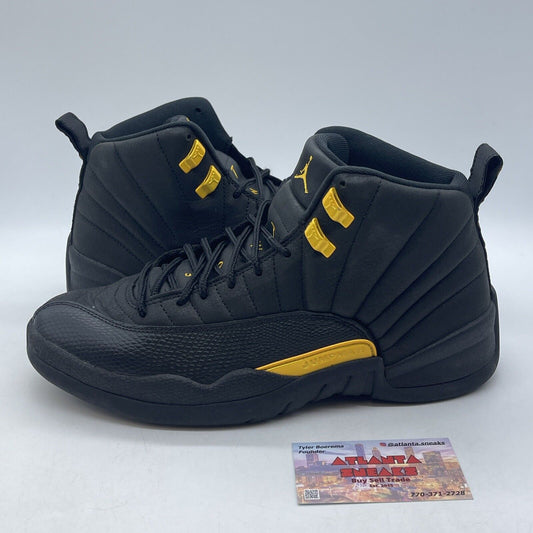 Size 9.5 - Jordan 12 Retro Mid Black Taxi Yellow (CT8013-071)