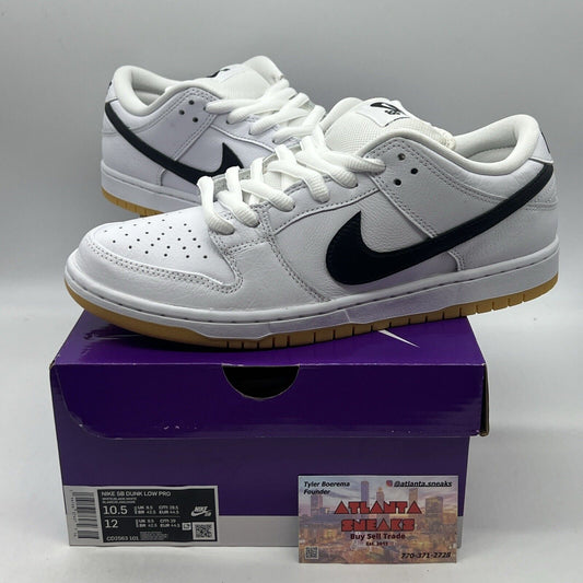 Size 10.5 - Nike SB Dunk Low White Gum Brand New Og All