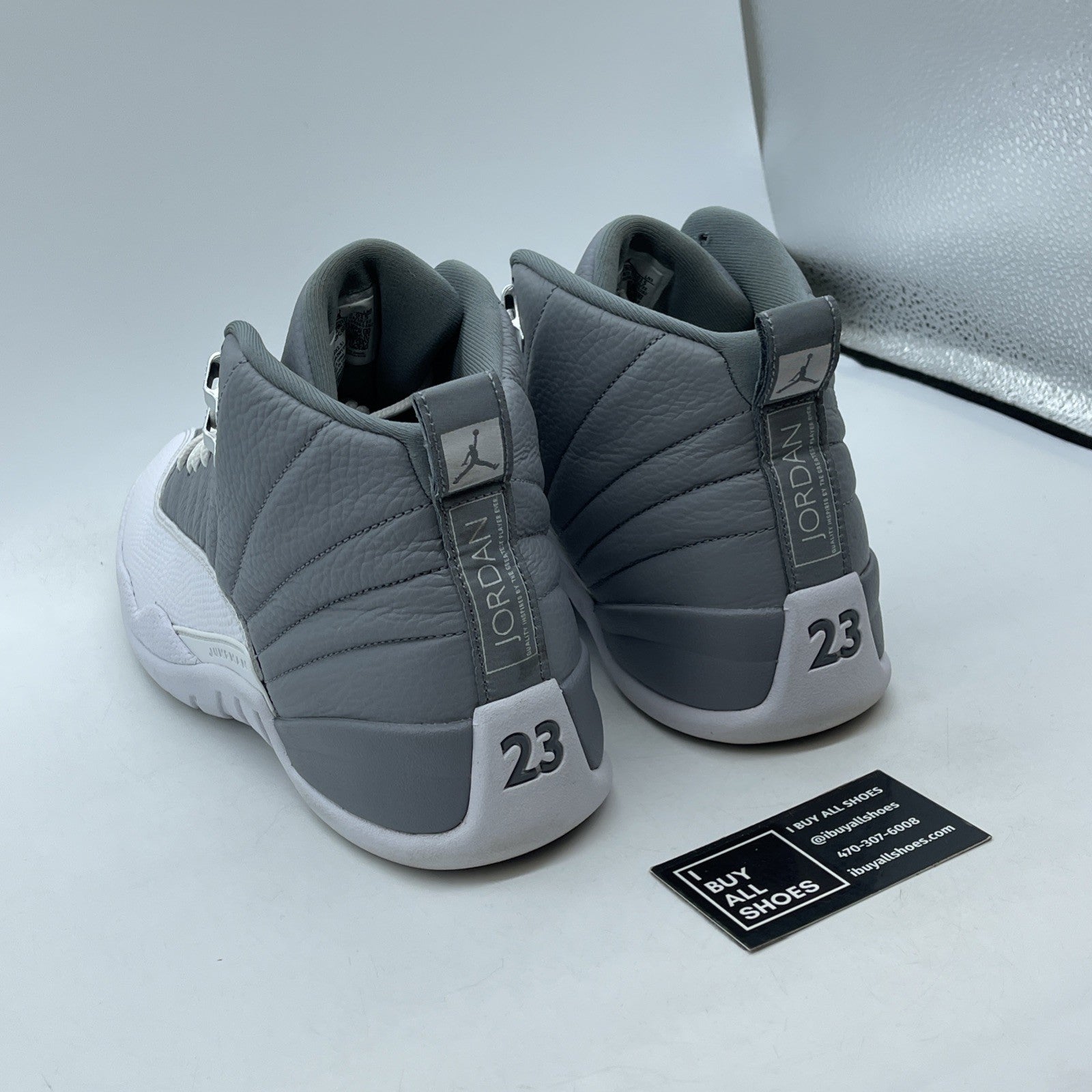 Size 11 - Jordan 12 Stealth 2022 Grey White Leather (CT8013-015)
