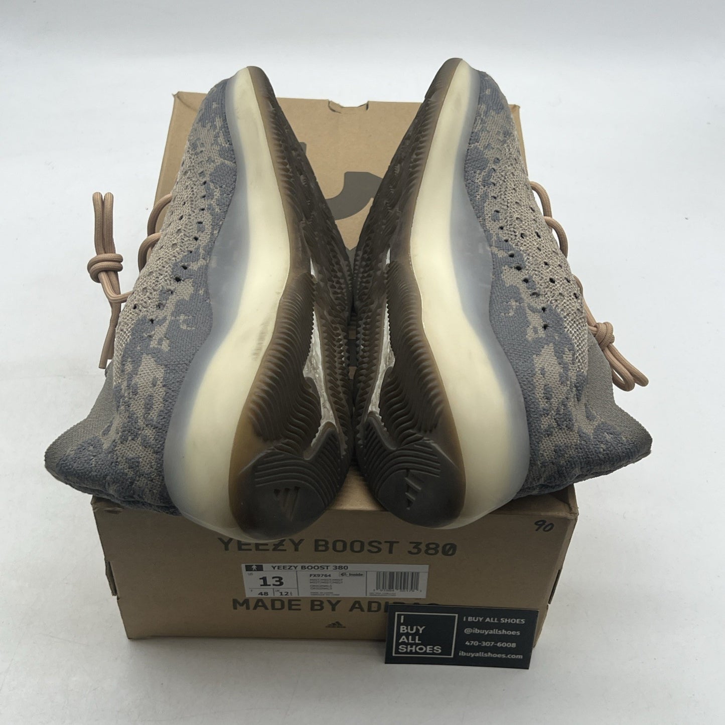 Size 13 - adidas Yeezy Boost 380 Mist Non-Reflective (FX9764)