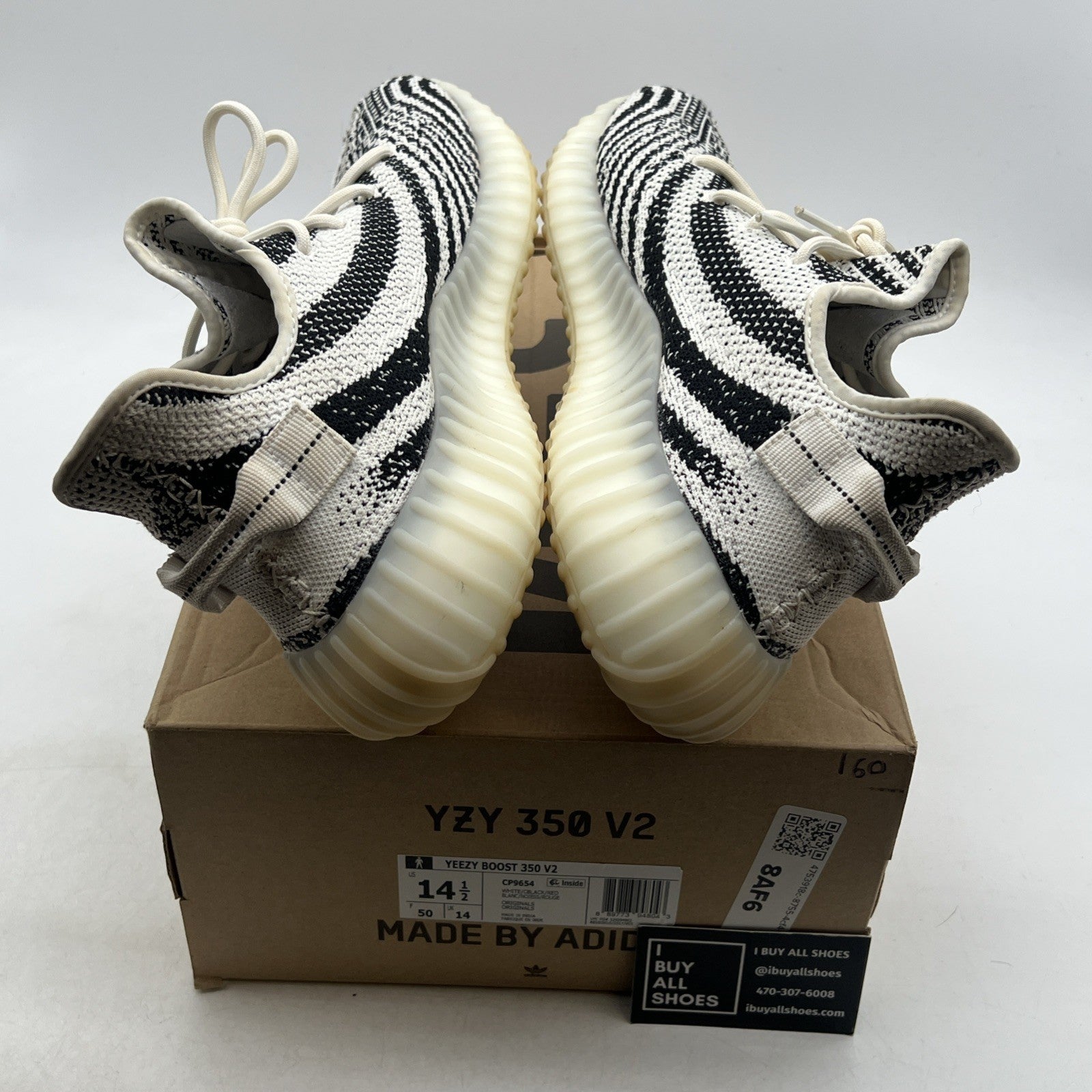 Size 14.5 - adidas Yeezy Boost 350 V2 Low Zebra (CP9654)