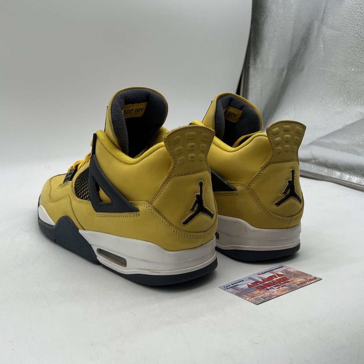 Size 13 - Jordan 4 Retro Mid Lightning Yellow Grey Suede (CT8527-700)