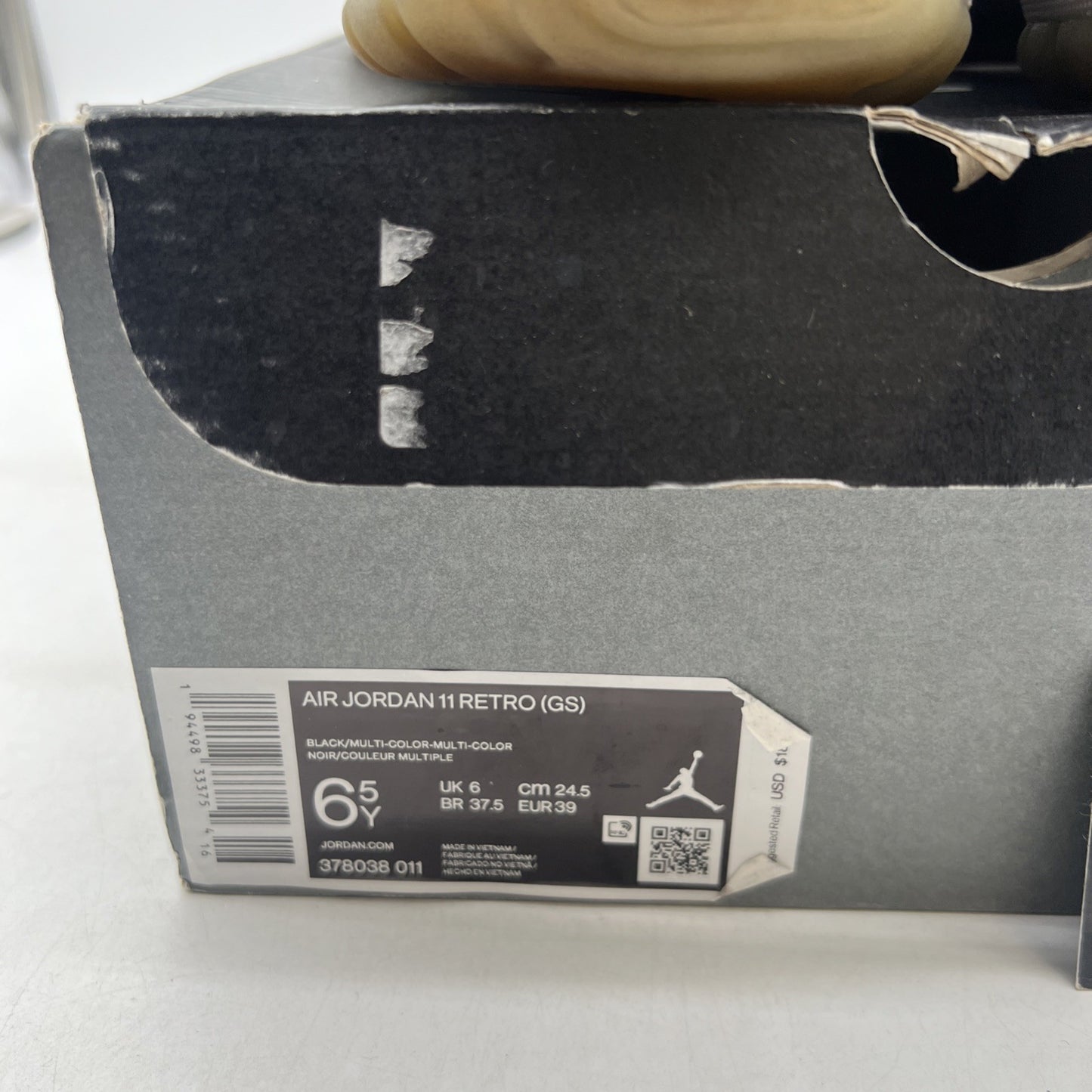 Size 6.5Y - Air Jordan 11 Retro High Jubilee / 25th Anniversary (378038-011)