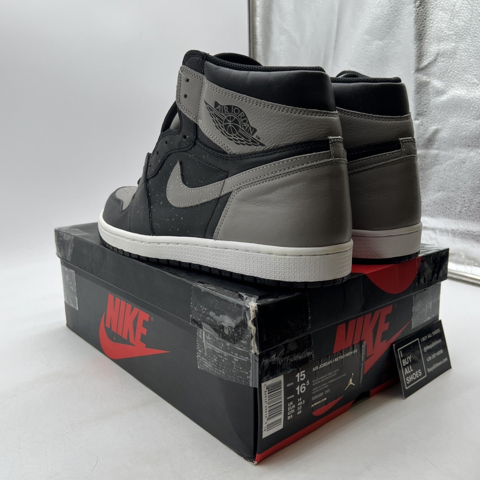Size 15 - Air Jordan 1 Retro OG High Shadow (555088-013)