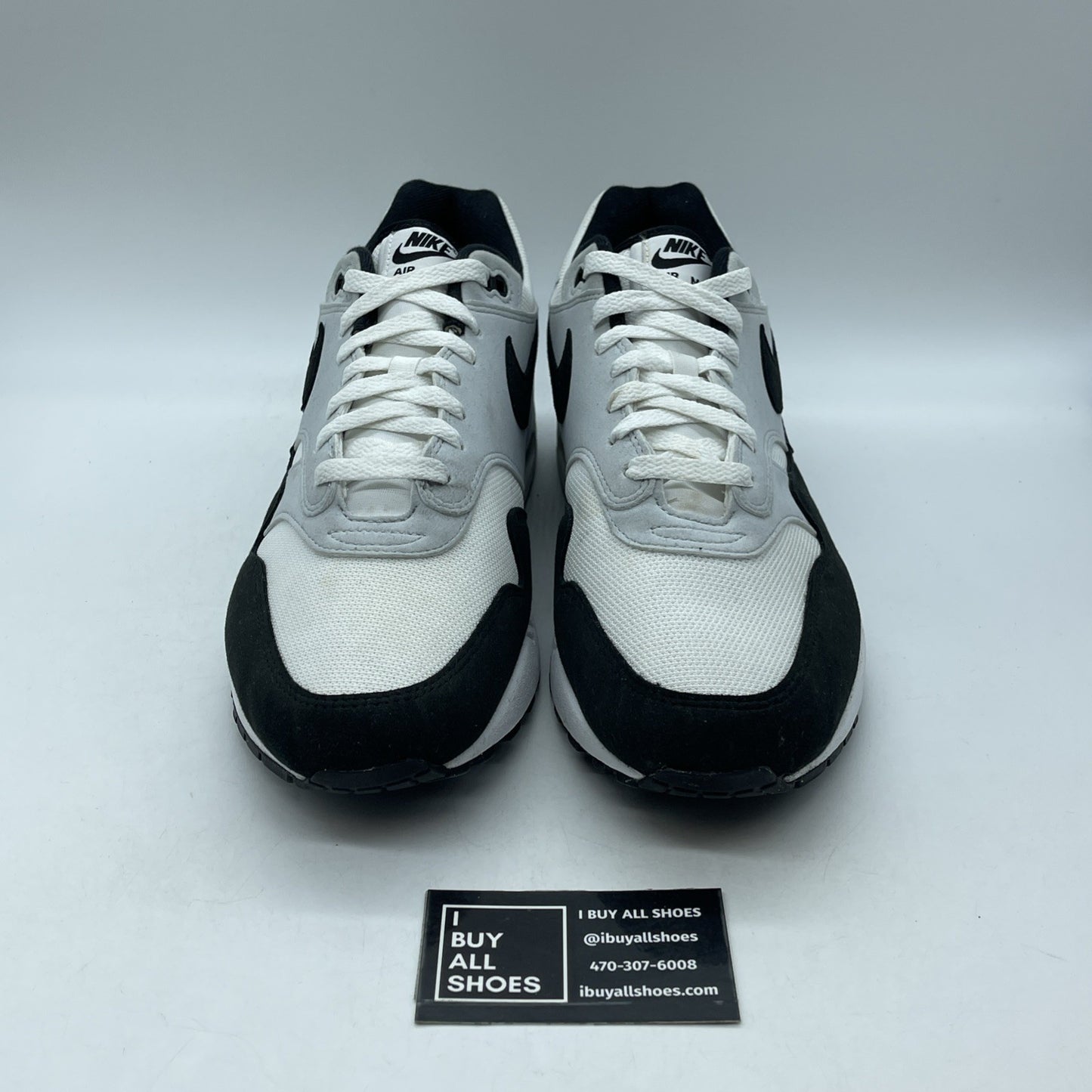 Size 9.5 - Nike Air Max 1 White Black (FD90821-107)