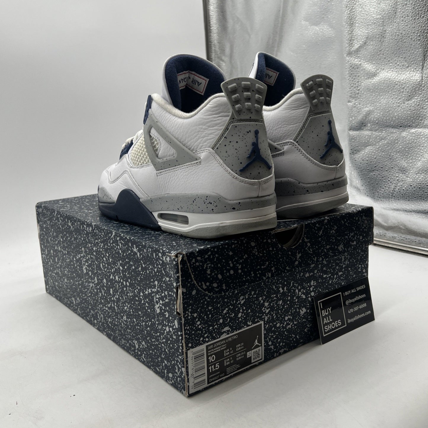 Size 10 - Air Jordan 4 Retro Mid Midnight Navy (DH6927-140)