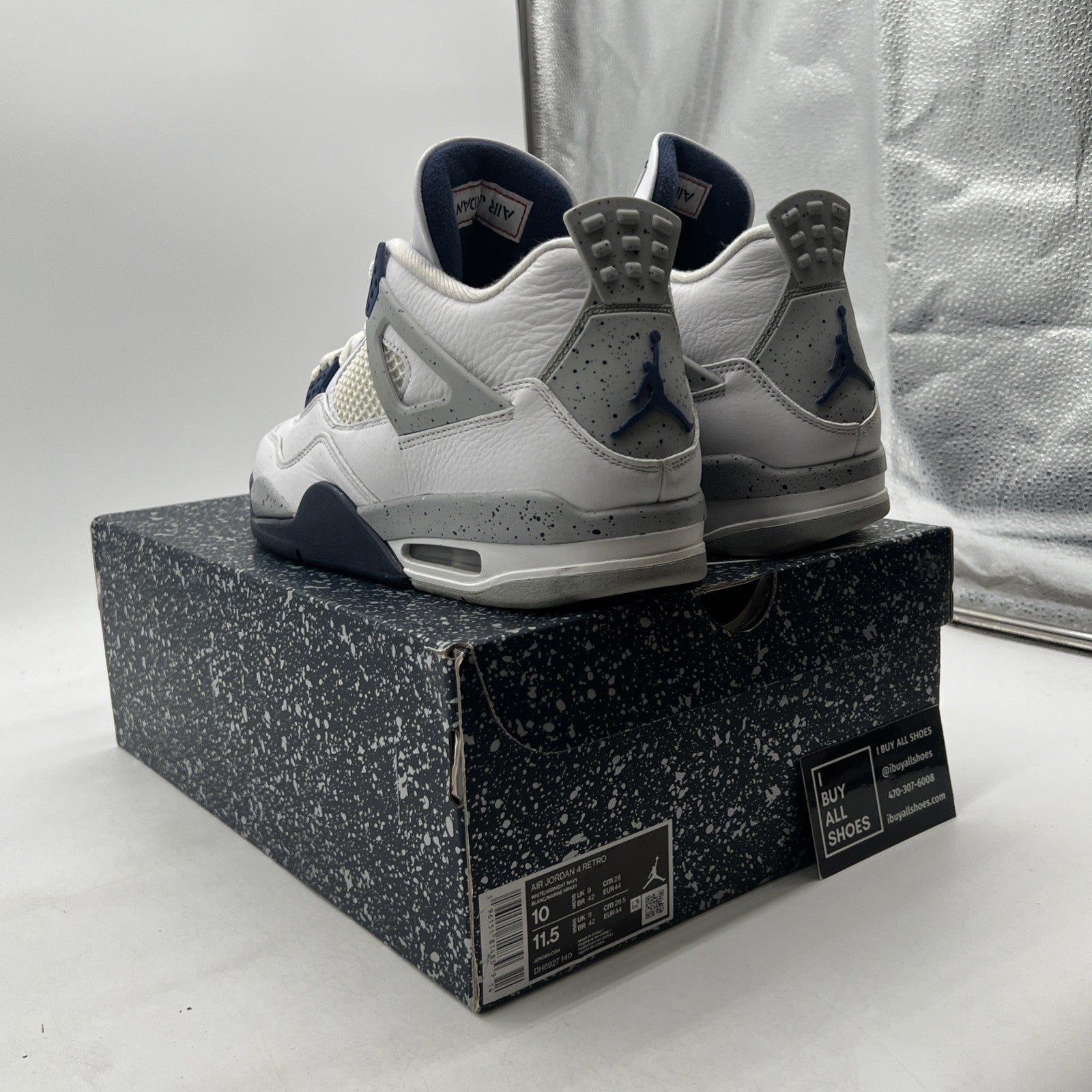 Size 10 - Air Jordan 4 Retro Mid Midnight Navy (DH6927-140)