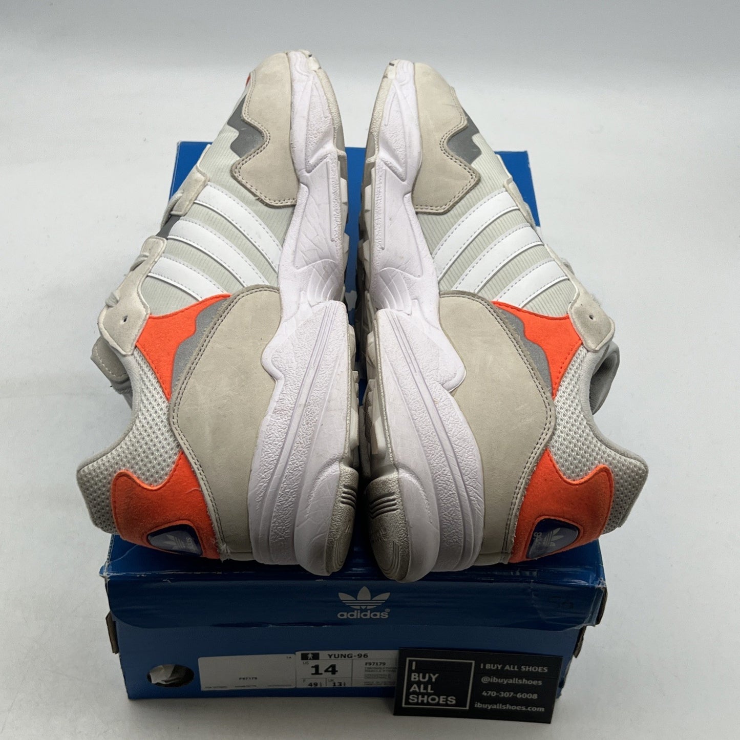 Size 14 - adidas Yung-96 Orange (F97179)
