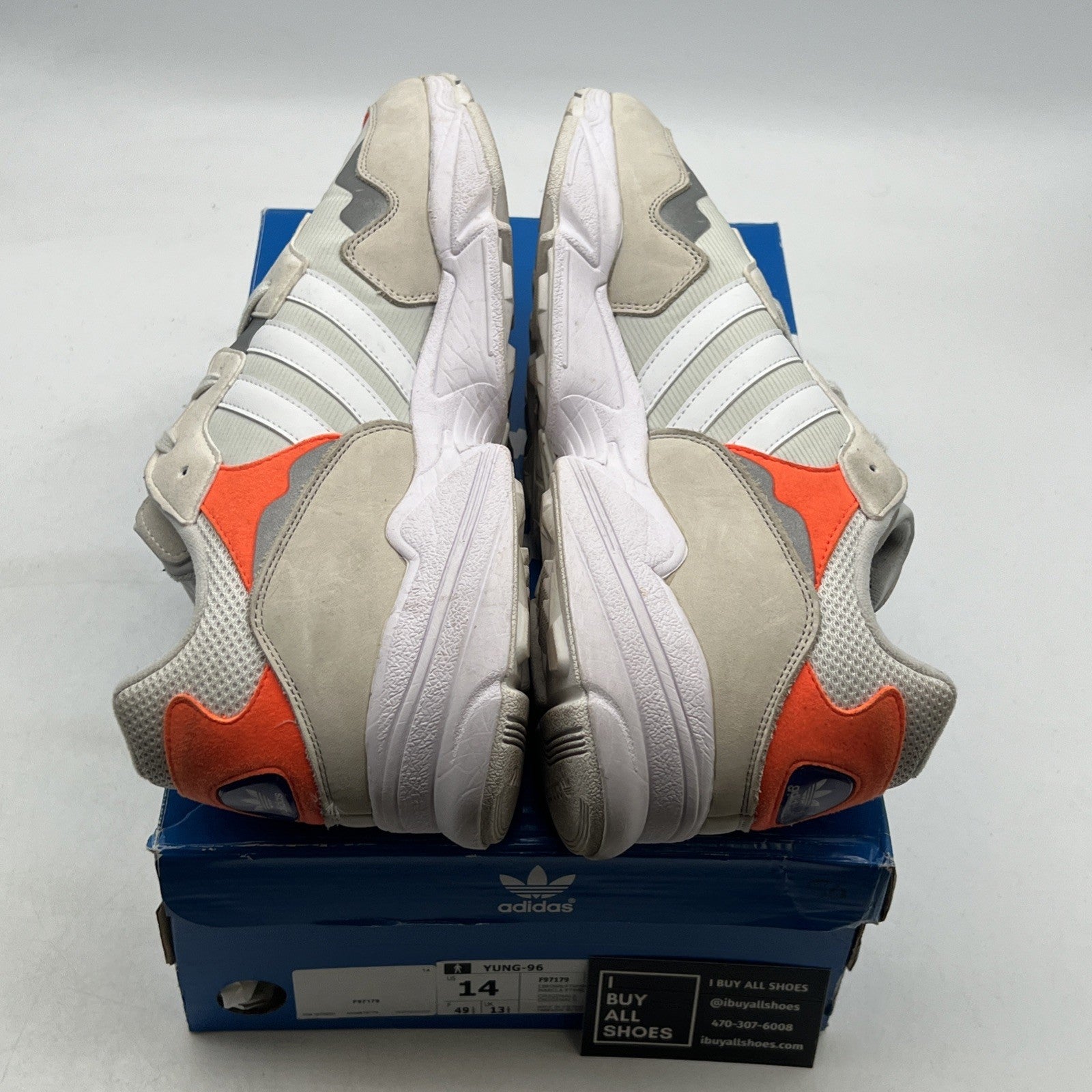 Size 14 - adidas Yung-96 Orange (F97179)