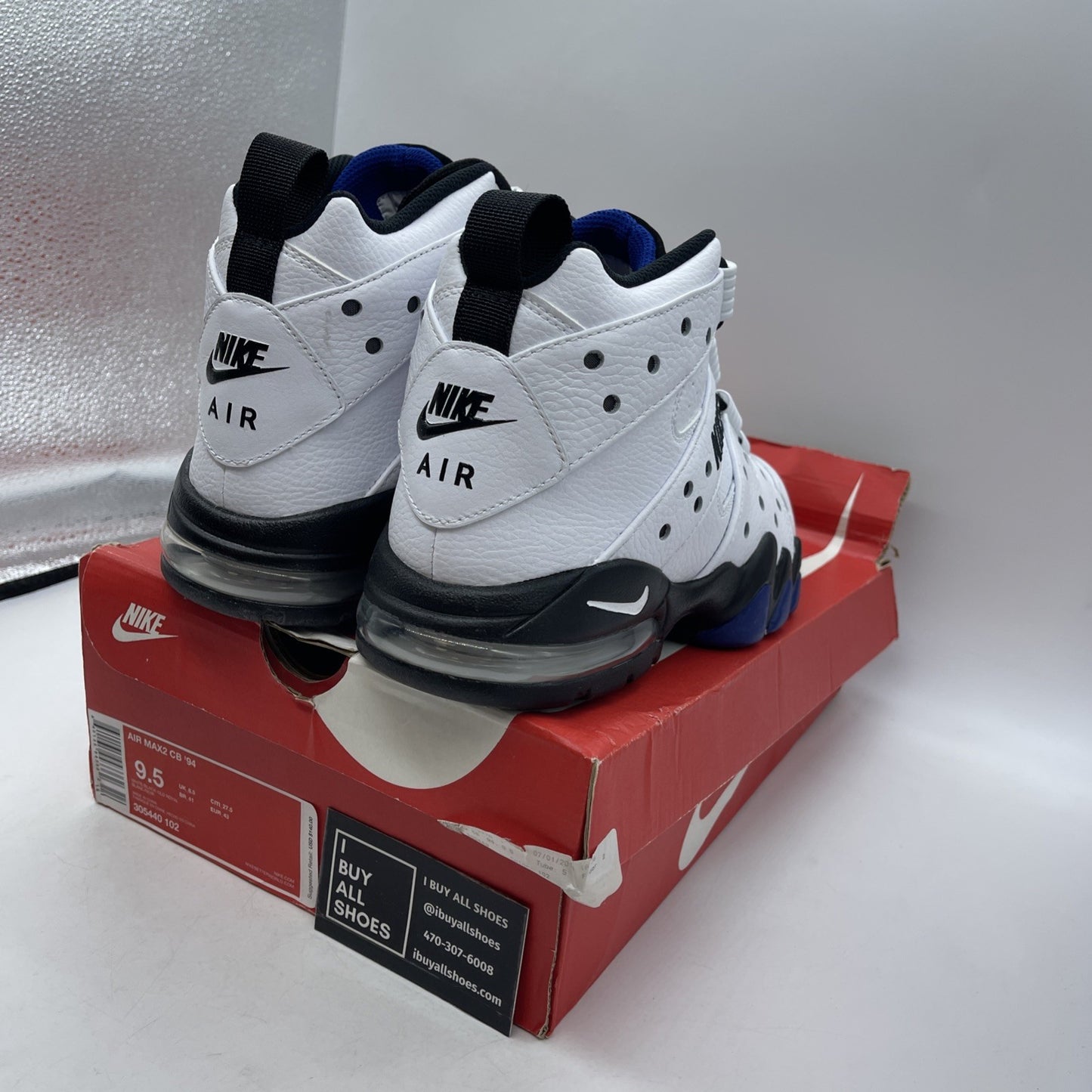 Size 9.5 - Nike Air Max 2 CB 94 2015 Old Royal (305440-102)