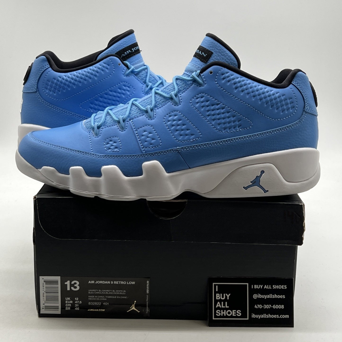Size 13 - Air Jordan 9 Retro Low Pantone (832822-401)