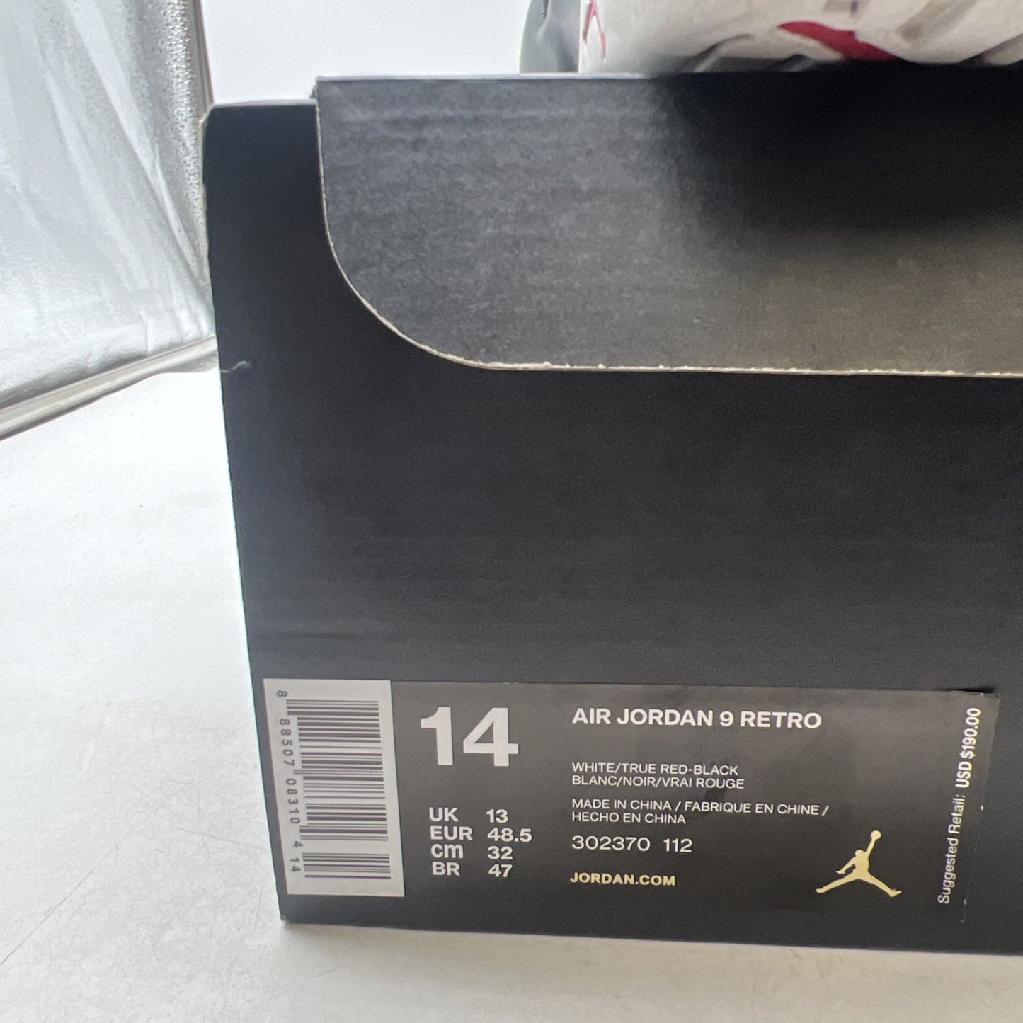 Size 14 - Air Jordan 9 Retro space jam 2016 (302370-112)