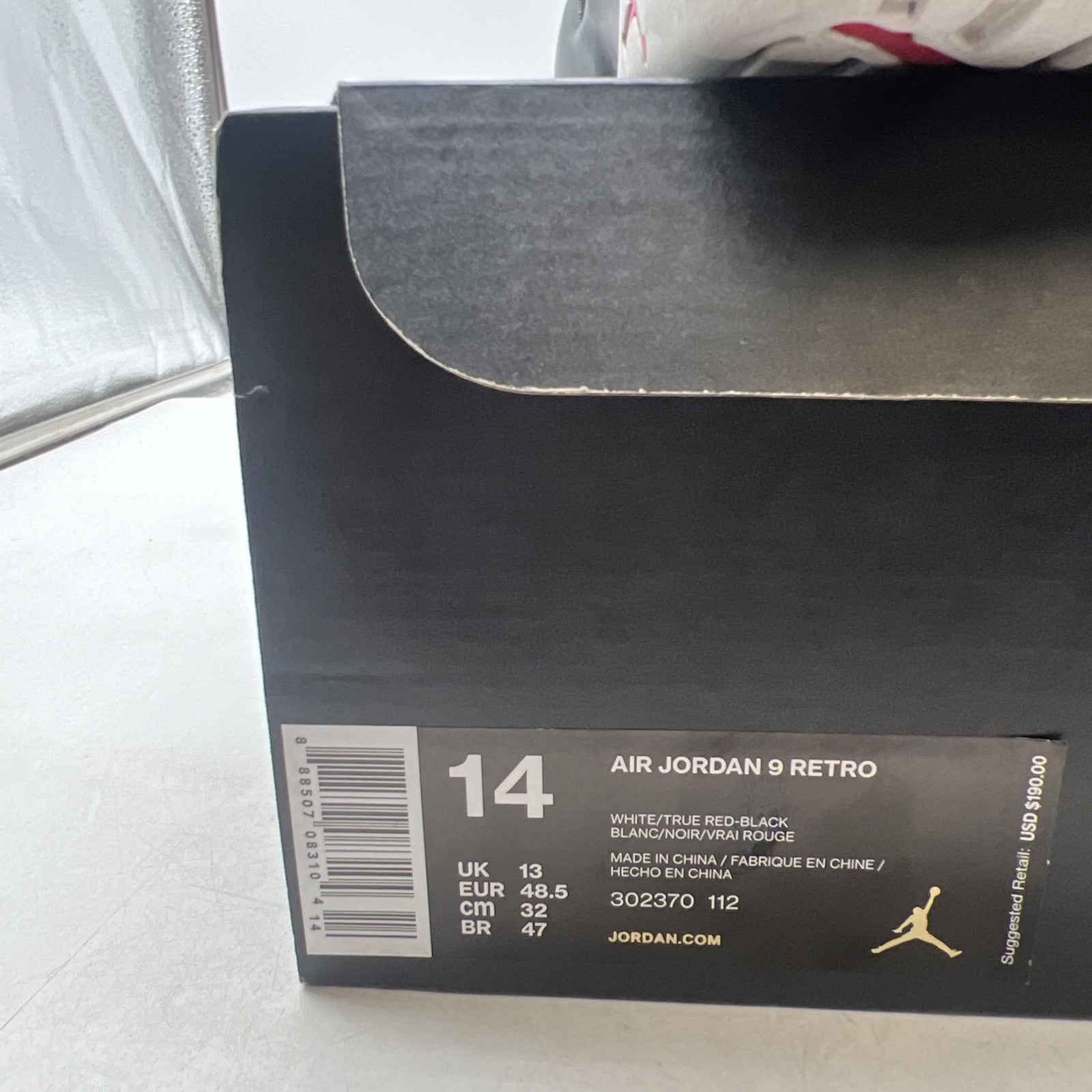 Size 14 - Air Jordan 9 Retro space jam 2016 (302370-112)