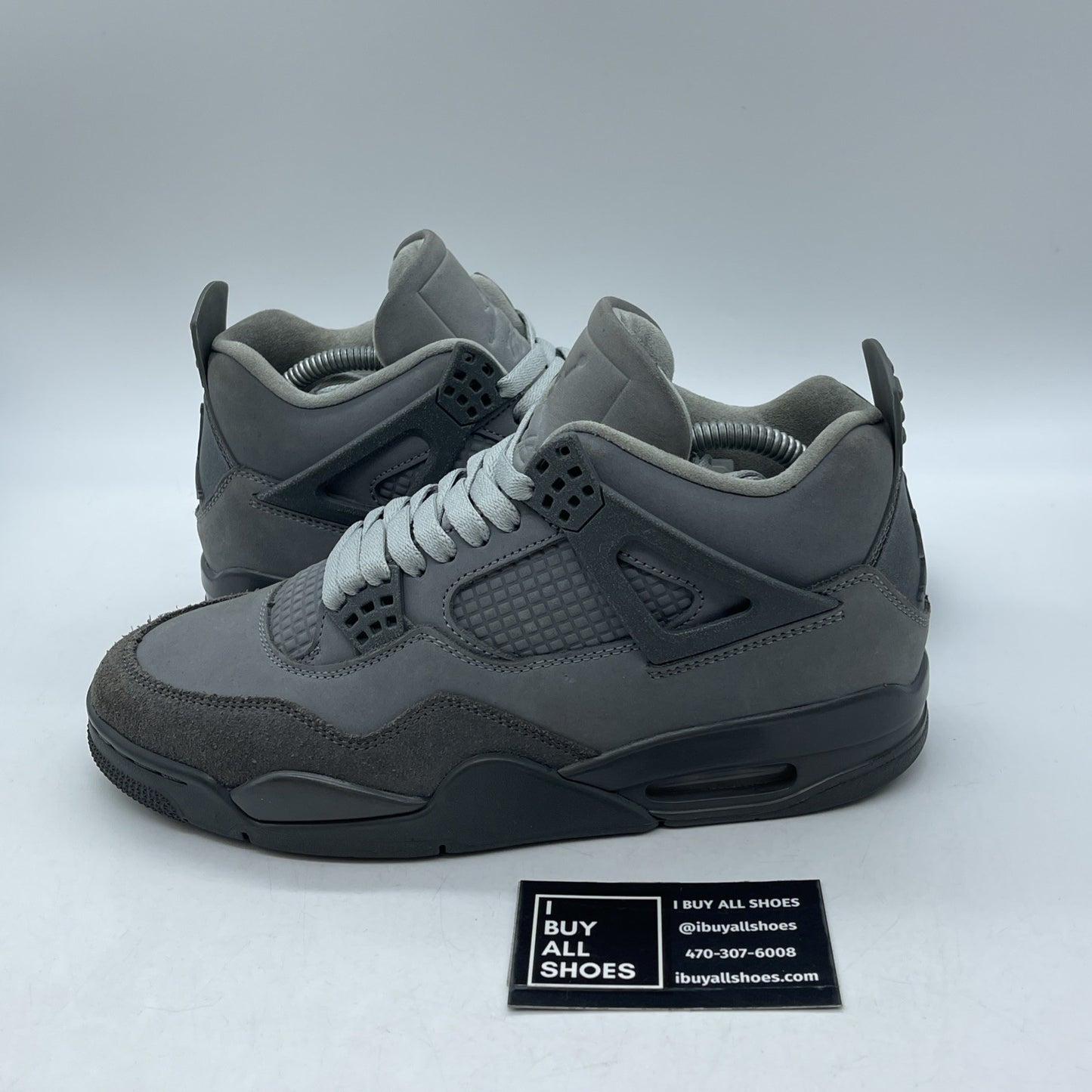 Size 8 - Air Jordan 4 Retro SE Wet Cement Grey Suede (FQ7928-001)