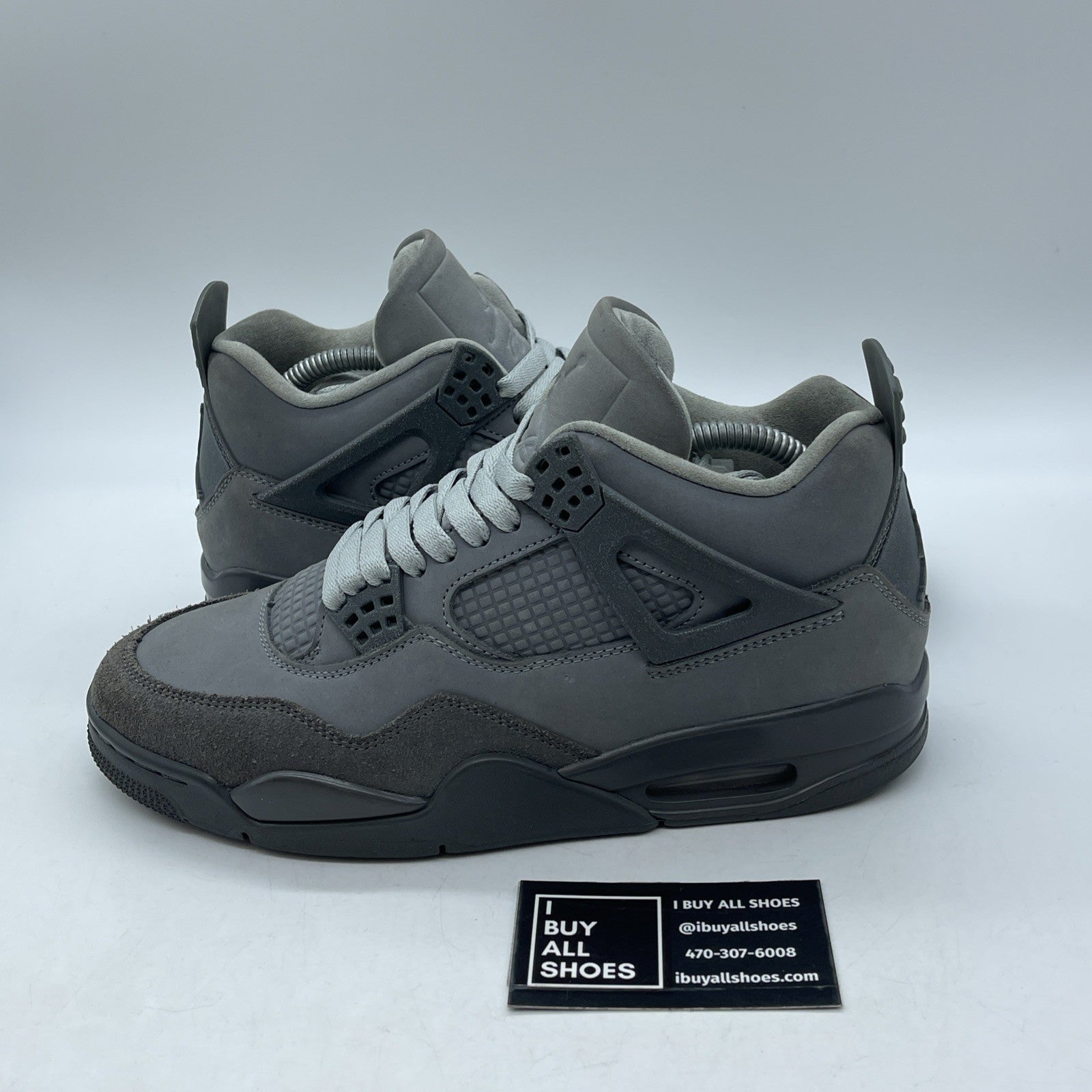 Size 8 - Air Jordan 4 Retro SE Wet Cement Grey Suede (FQ7928-001)