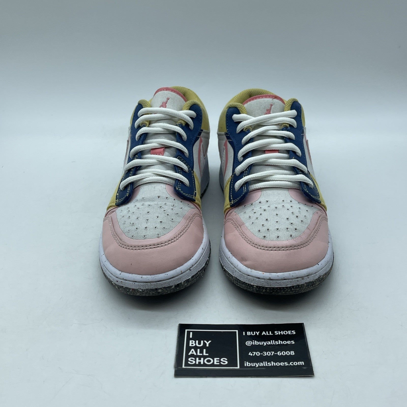 Size 5.5Y - Air Jordan 1 Low SE (GS) Multicolor Suede Leather  (DV1323-100)