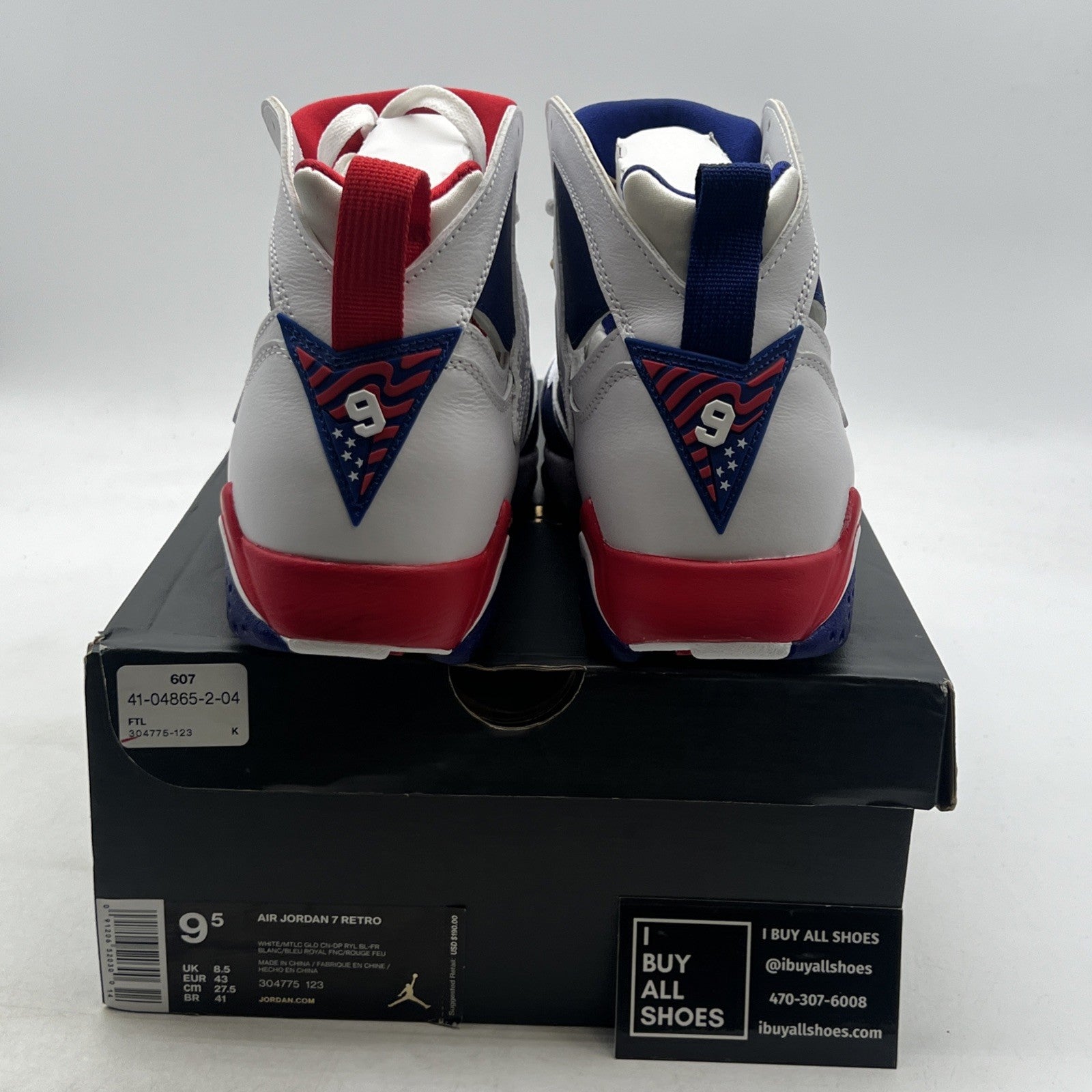 Size 9.5 - Air Jordan 7 Retro Tinker Alternate (304775-123)