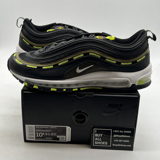 Size 10.5 - Nike Undefeated x Air Max 97 Black Volt (DC4830-001)